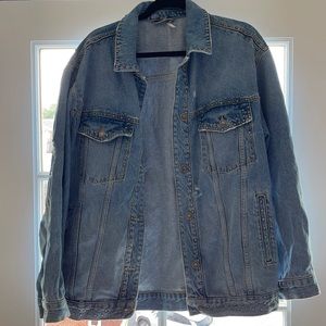 Free People demin jacket with metal details